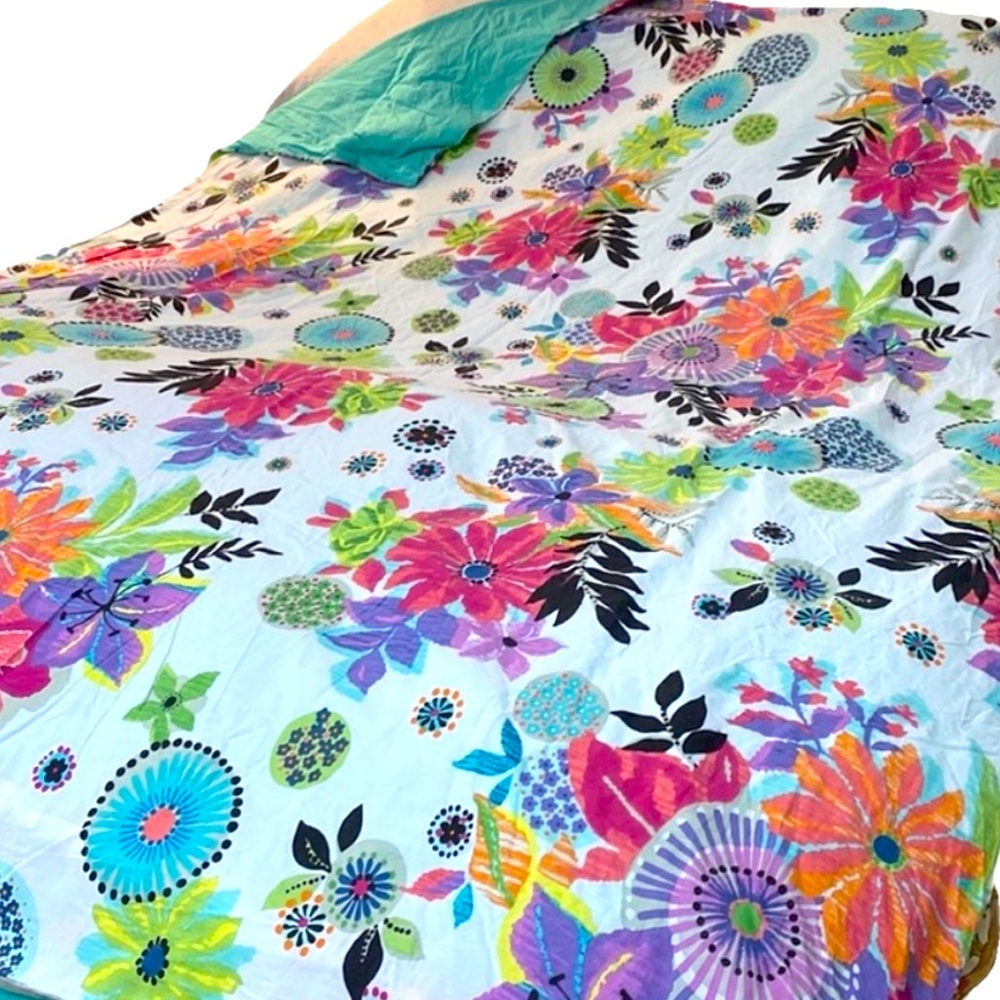 Pottery Barn Floral Full/Queen Duvet Cover New
